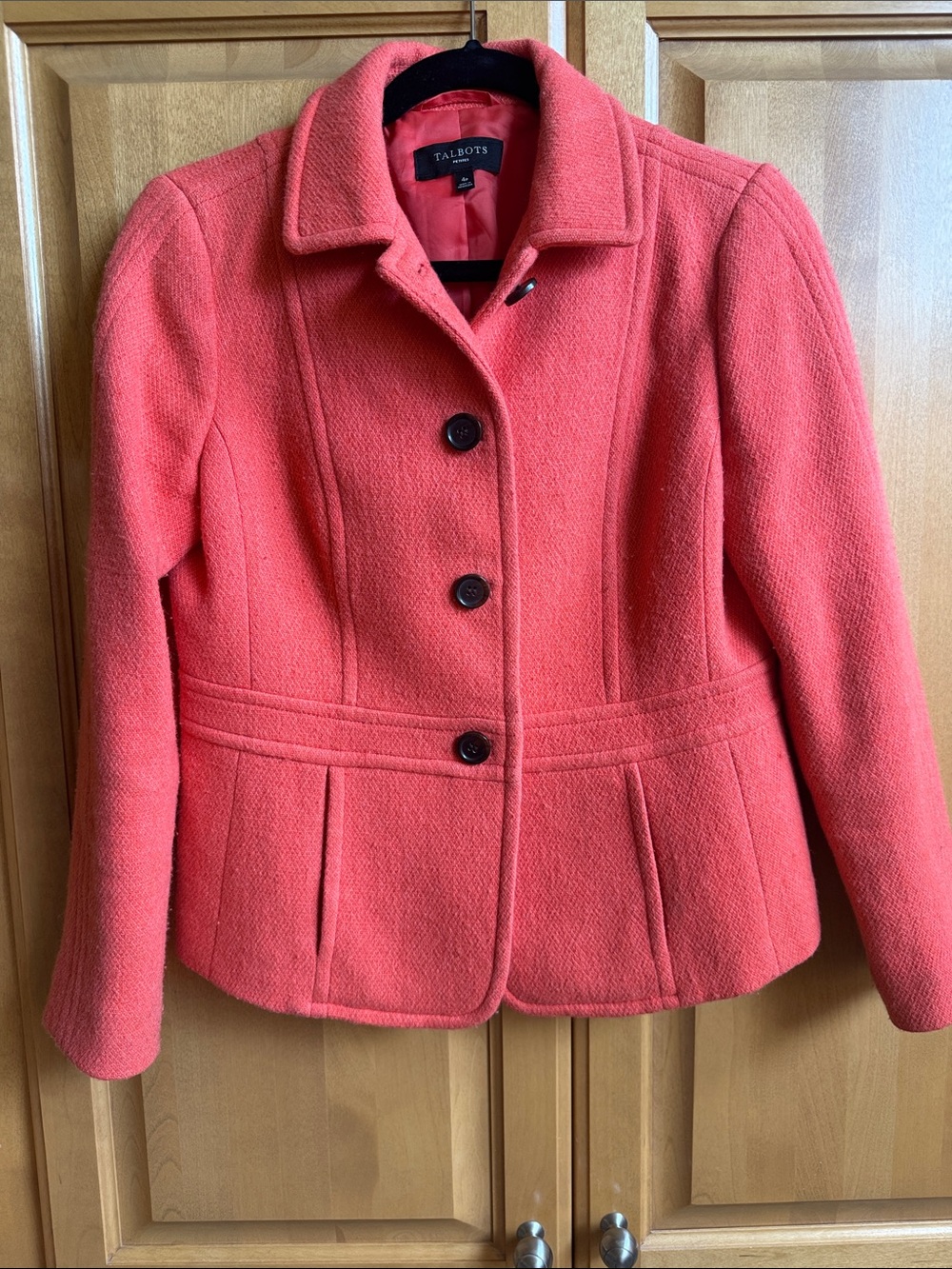 Talbots Orange Wool Women's Blazer